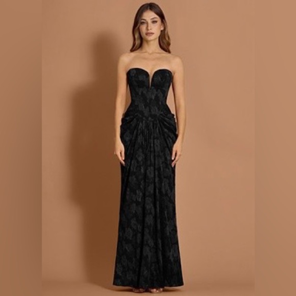 Giselle Black Maxi Dress Azazie